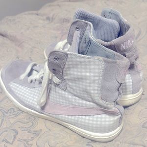 Nike Gingham purple plaid and leather. OG style.